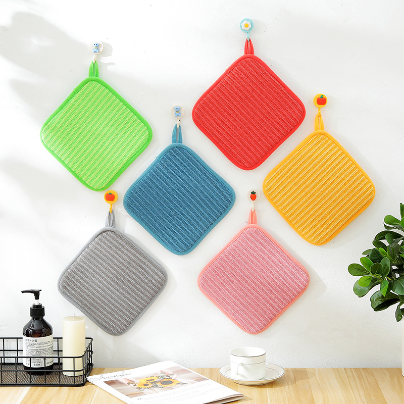 Customizable Cross-Border Microfiber Water-Absorbing Quick-Drying Placemat Household Kitchenware Heat Proof Mat Pot Bowl Cup Butterfly Soup-Proof Mat