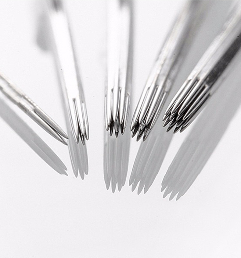 龙艺人纹身器材 一次性传统纹身针 刺青弧形排针打雾大排 1223rm