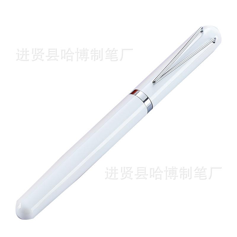 New Metal Roller Pen V-Type Pen Holder Gel Pen Advertising Business Gifts Roller Pen High-End Insert Pen