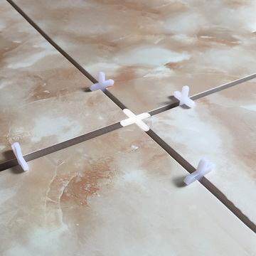 6ge6瓷砖定位十字卡塑料十字架贴瓷砖留缝定位地砖固定卡子500粒