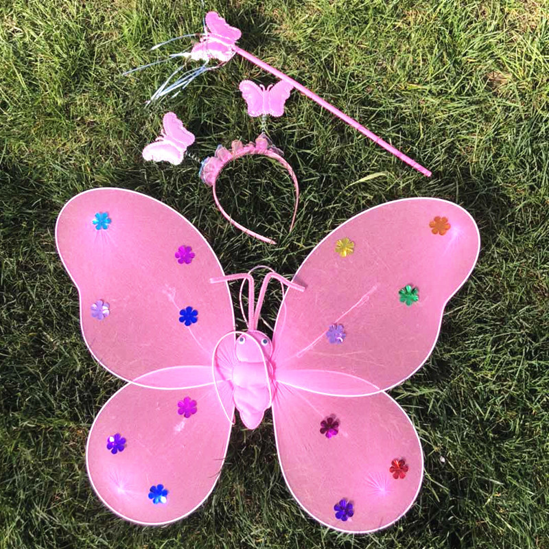 Light-Emitting Butterfly Wings Children's Performance Light-Emitting Butterfly Props LED Luminous Toys Night Market Stall Wholesale