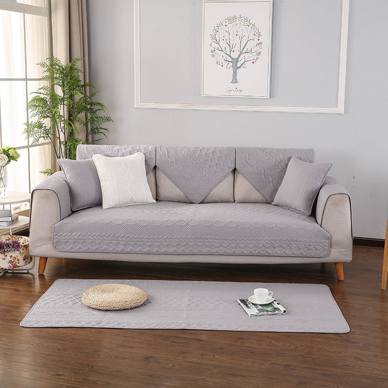 nordic style solid color sofa cushion cotton art sofa cushion home textile anti-dirty sofa towel