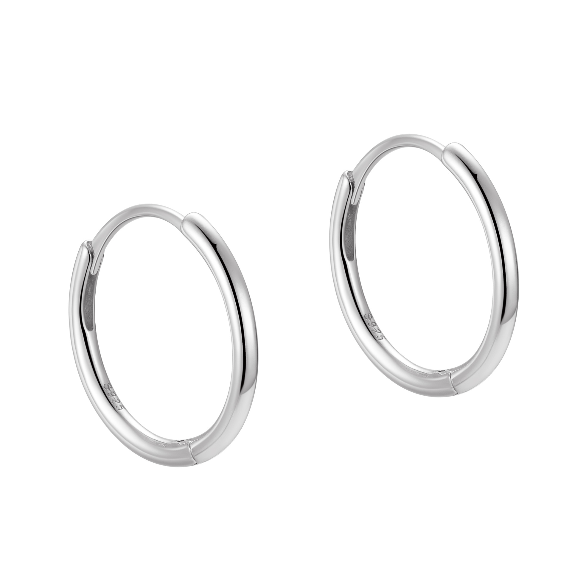 S925 Sterling Silver Solid Simple Bracelet Earrings Japanese and Korean Fashion Simple High Sense Small Earrings Circle Ear Cuff Men's and Women's Ear Clip