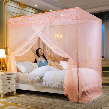 单门加密蚊帐家用夏天宫廷落地1.8m双人1.5米床通用1.