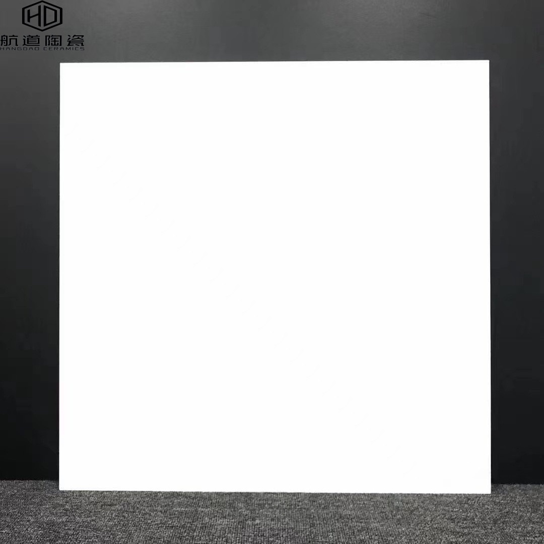 柔光纯白色600x1200通体瓷砖哑光卫生间地砖日式广东佛山客厅厨房