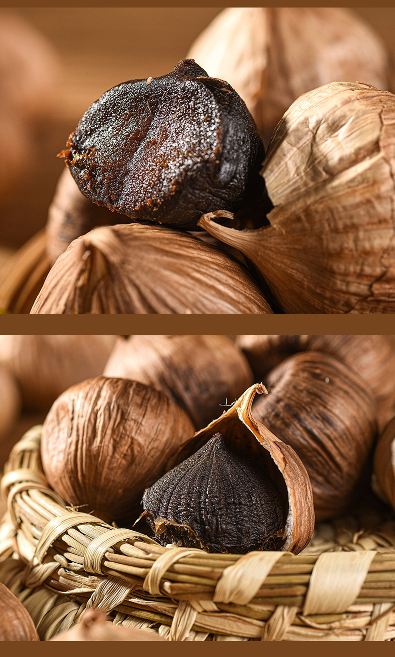 独头黑蒜150g云南独头黑蒜黑大蒜批发肉质细腻山东特产发酵黑蒜