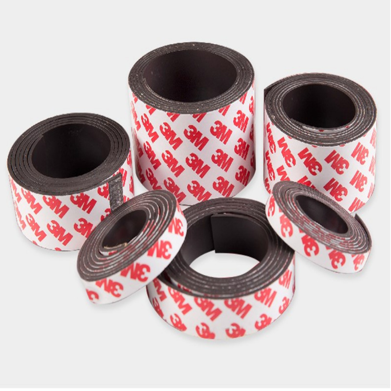 定制背胶磁条纱窗门帘自粘橡胶磁条pvc彩色磁条贴异性强力软磁条