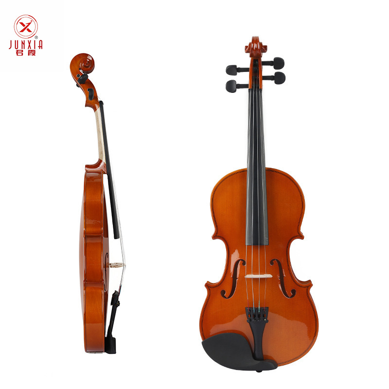 Wholesale Beginner Practice Spruce Solid Wood Violin 4/4 3/4 1/2 1/4 General Level Practice Entry Musical Instrument