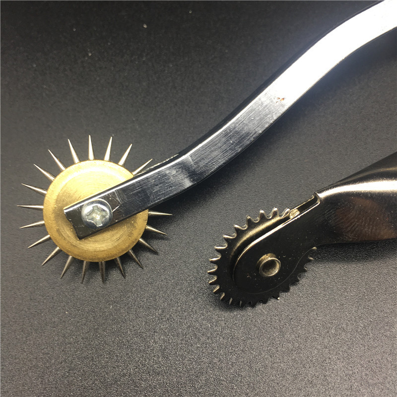 滚轮描线器点线器制版尖齿轮划线轮皮革点线线迹轮裁缝打版工具