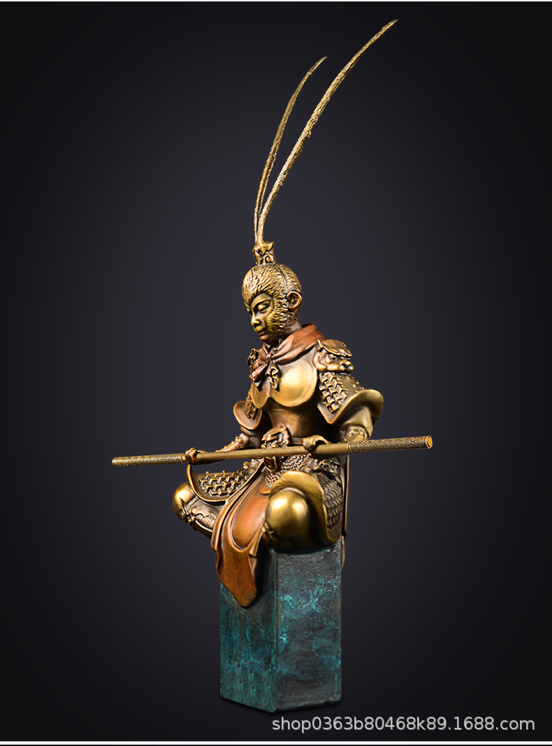 齐天大圣孙悟空摆件铜像斗战胜佛大圣归来客厅玄关家居饰品