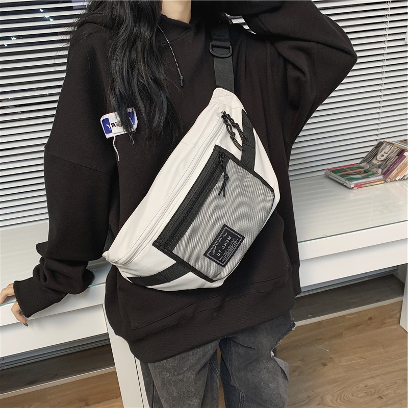Backpack for Women 2022 New Ins Tooling Style Street Fashion Cool Chest Bag Fashion Large Capacity Casual Sports Messenger Bag