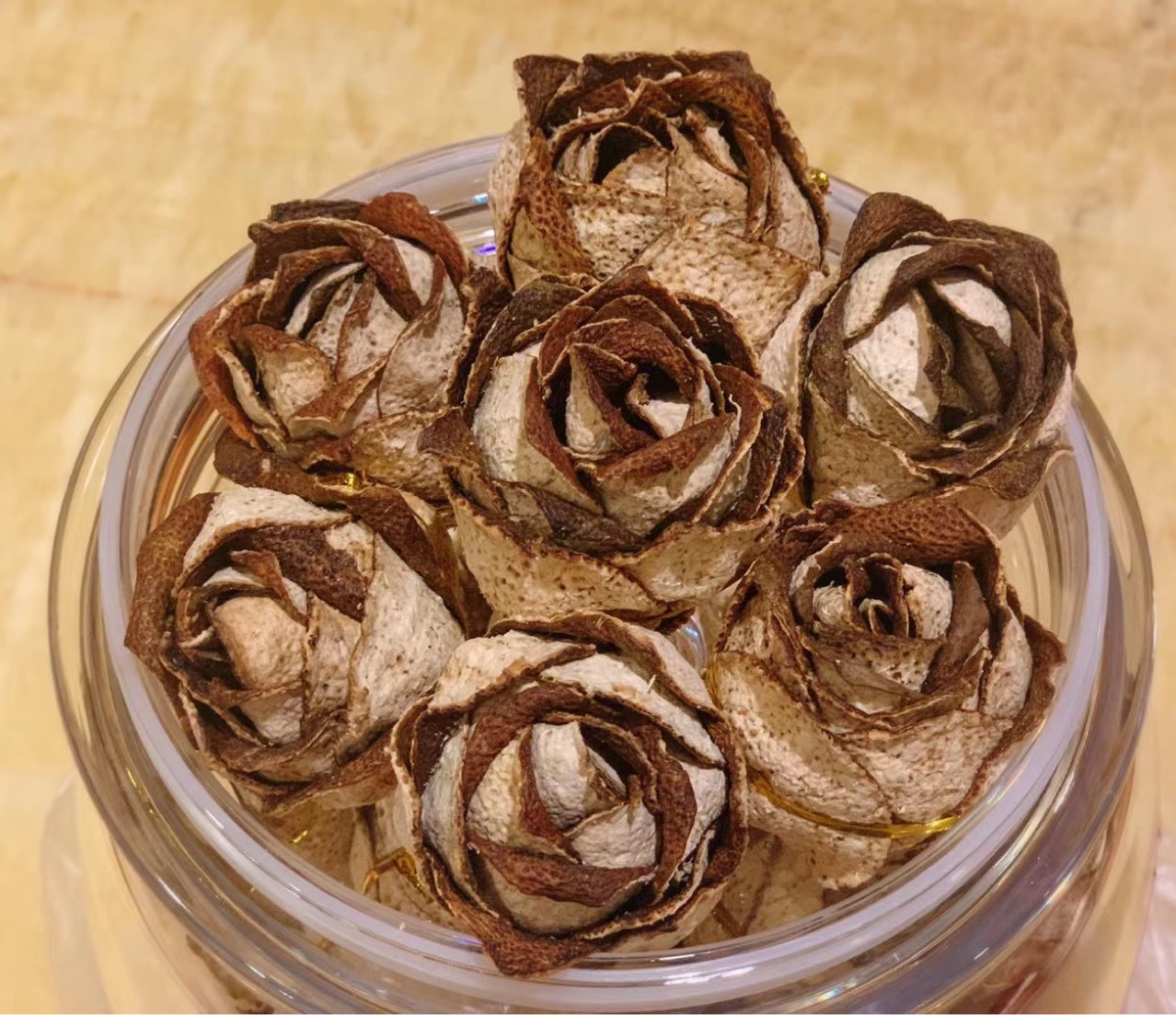 2019天马老树大陈皮新会陈皮玫瑰花500g 批发生晒药材煲汤泡水茶