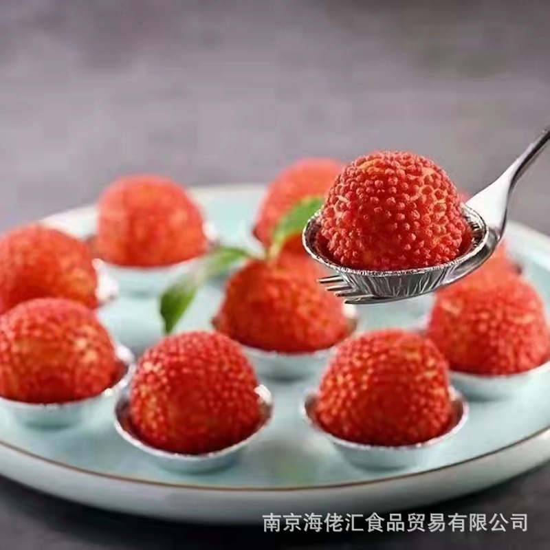 内有虾仁的贵妃荔枝虾球速冻油炸食品300g*10袋酒店特色食材