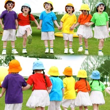 新款幼儿园合唱团运动会班服服彩虹的微笑演出服毕业照团体纪念服