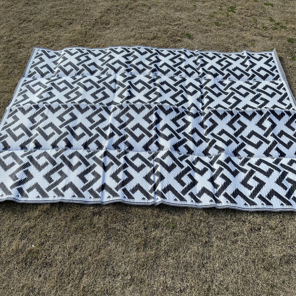 户外pp编织持久耐用庭院席 塑料提花席房车垫旅行毯野餐垫野营垫