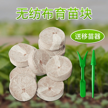 无纺布育苗块营养块30mm营养土送拨土小工具植物种植土育苗育种子