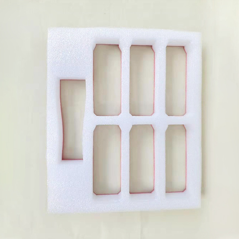 厂家定制定做epe珍珠棉异型材缓冲泡沫内托植绒贴布包装定位包装