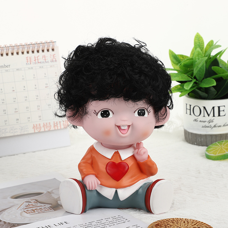 Creative Cute Vinyl Ddung Decoration Cartoon Doll Savings Bank Decoration Home Decoration Hot Sale Coin Bank