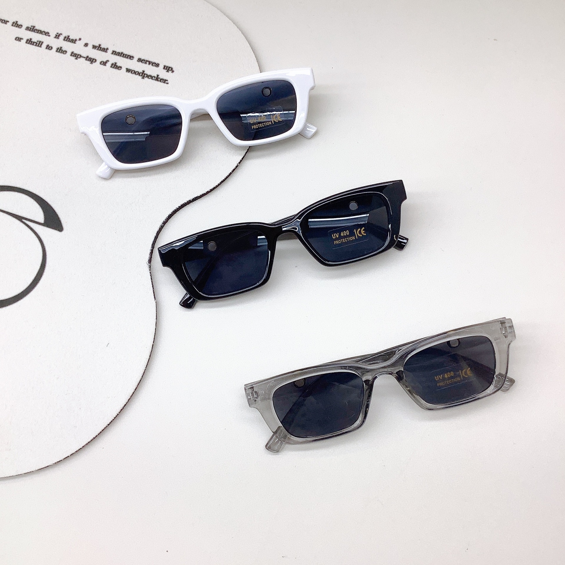 New Kids Sunglasses Fashion Box Boys' and Girls' Sunglasses Summer Sun Protection Uv Protection Baby Glasses Tide