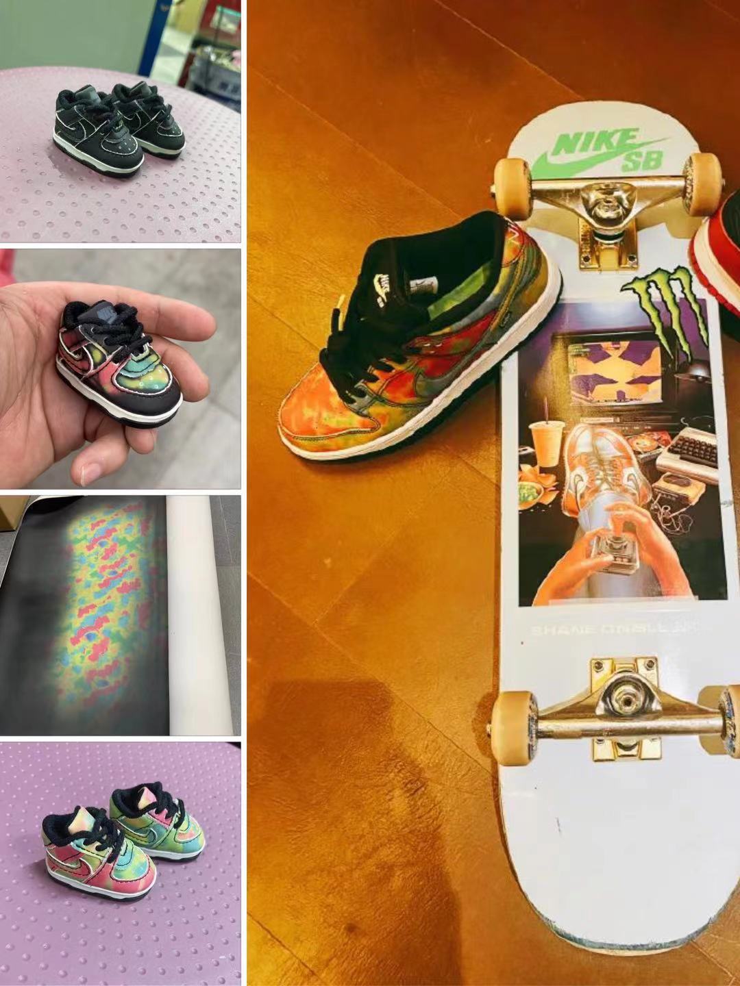 20cm棉花娃娃王一博同款变色鞋子 bjd6分娃娃鞋 鞋长5cm工厂批发