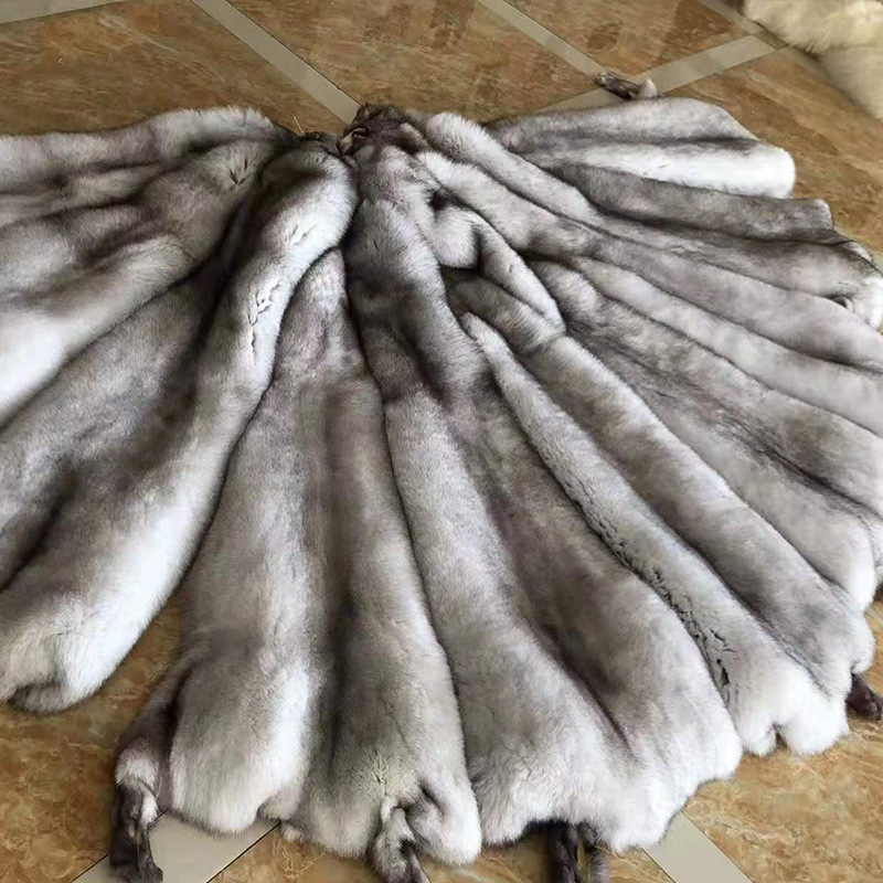 0000000进口蓝狐皇冠级别个大毛密实好质量蓝狐皮子7个0蓝狐皮