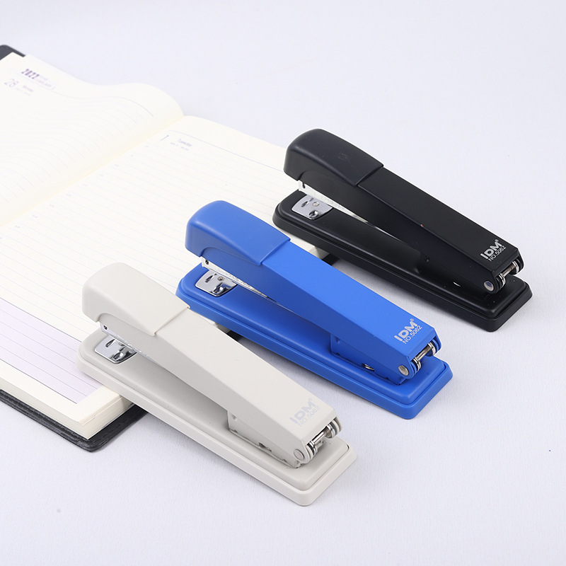 Lidemei No. 12 Simple Stapler Large Small Size Metal Trolley Home Bookbinding Machine Office Effortless Stapler
