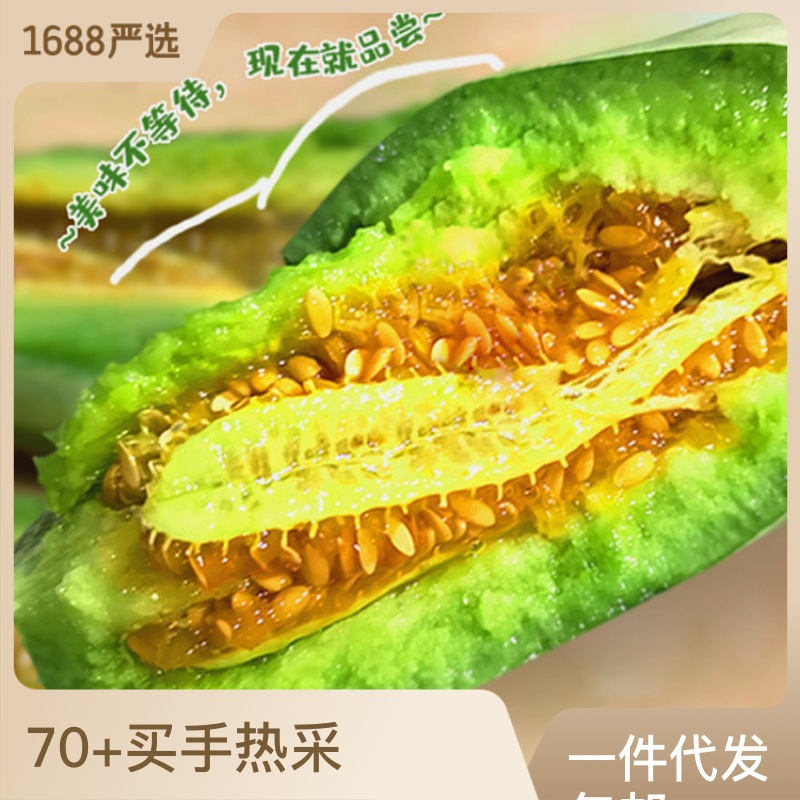 现货潍坊羊角蜜头茬博洋蜜瓜甜蜜松脆现摘现发香瓜脆瓜羊角蜜甜瓜