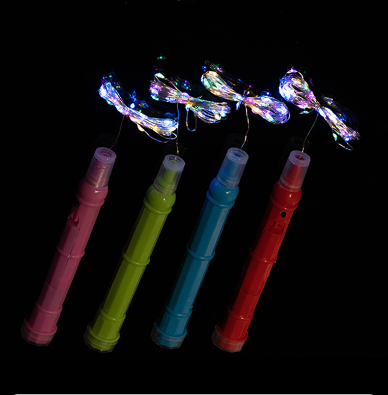 LED Lamp Wire 2 Section Bounce Ball Handle Portable Lantern Handle Night Market Square Stall Children's Luminous Toys