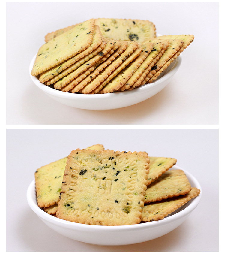 味觉 特浓鲜奶蔬菜芝士薄饼300g薄脆饼干办公室代餐零食