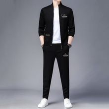 外套男士春秋季休闲套装2021新款韩版潮流夹克男装搭配帅气两件套