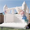 Customized romantic All-white Inflatable castle model clothing Shot put advertisement Wedding celebration prop Gassing House Jumping bed