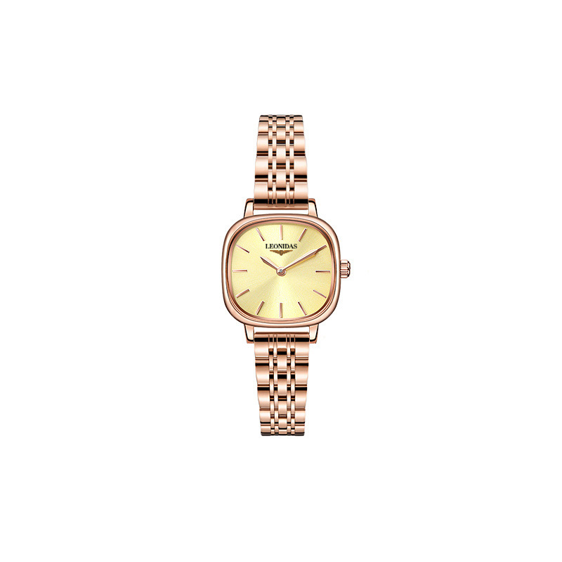 列奥尼达leonidas手表女方形复古森系小众小方表石英女表一件代发