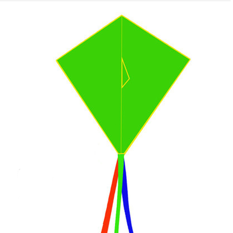 厂家销售纯色钻石风筝简单易飞儿童初学者用简易风筝