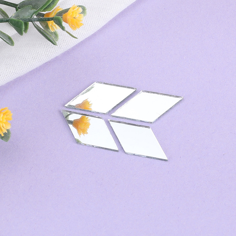 供应玻璃镜片化妆镜片手柄镜片装饰镜片菱形镜片拼镜镜片彩色镜片