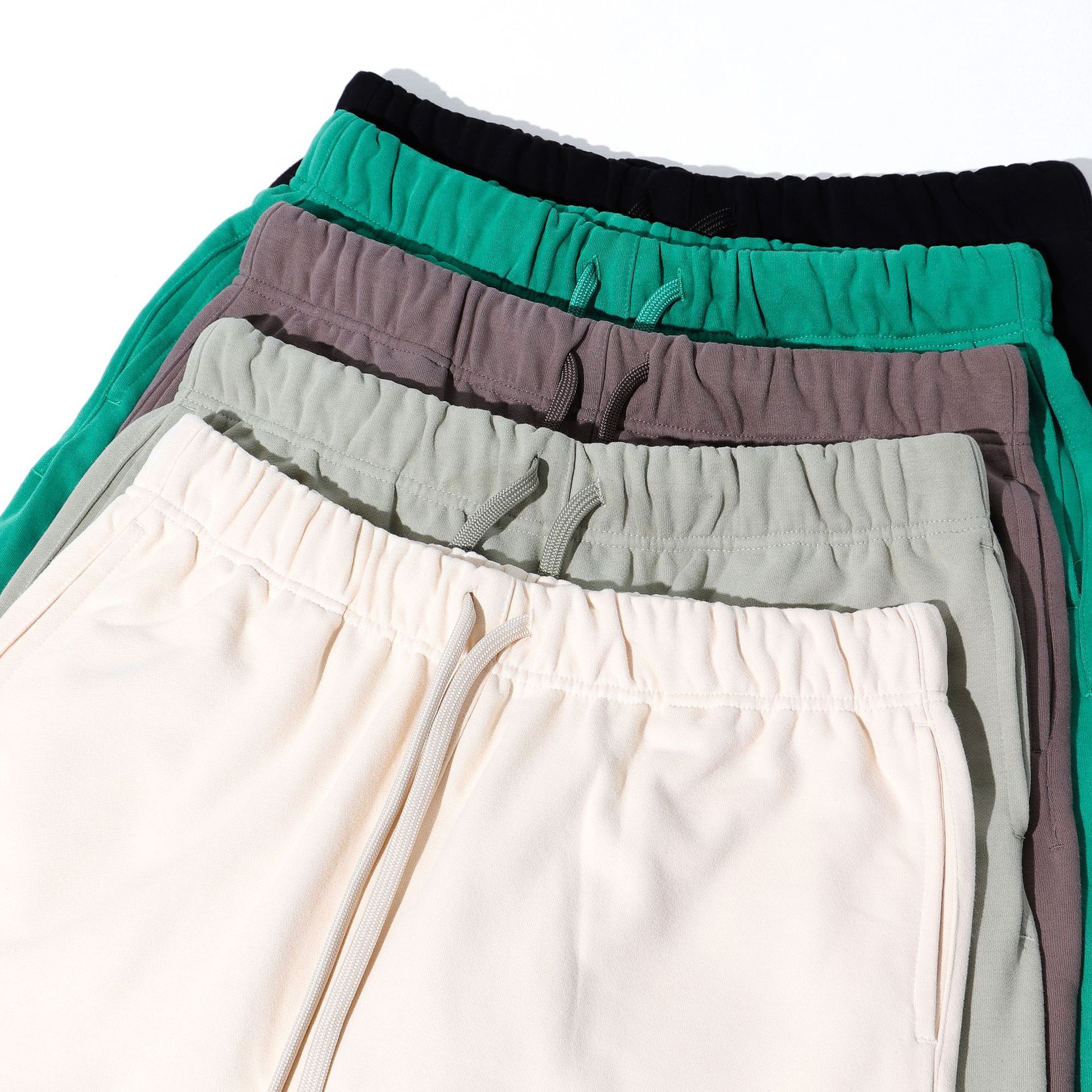 2024年新款潮牌370g大毛圈短裤男纯色fog休闲裤宽松运动男士短裤