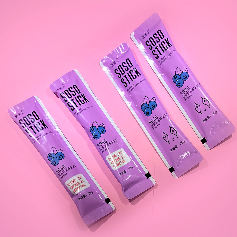 网红现货soso棒酵素果冻0脂低卡益生菌果冻蓝莓果冻孝素果冻批发