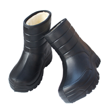 EVA防水棉鞋一体成型高筒帮加绒男士雪地靴雨鞋泡沫厚底防滑冬季