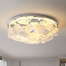 北欧简约法式客厅卧室吸顶灯现代奶油创意个性荷叶设计师餐厅灯