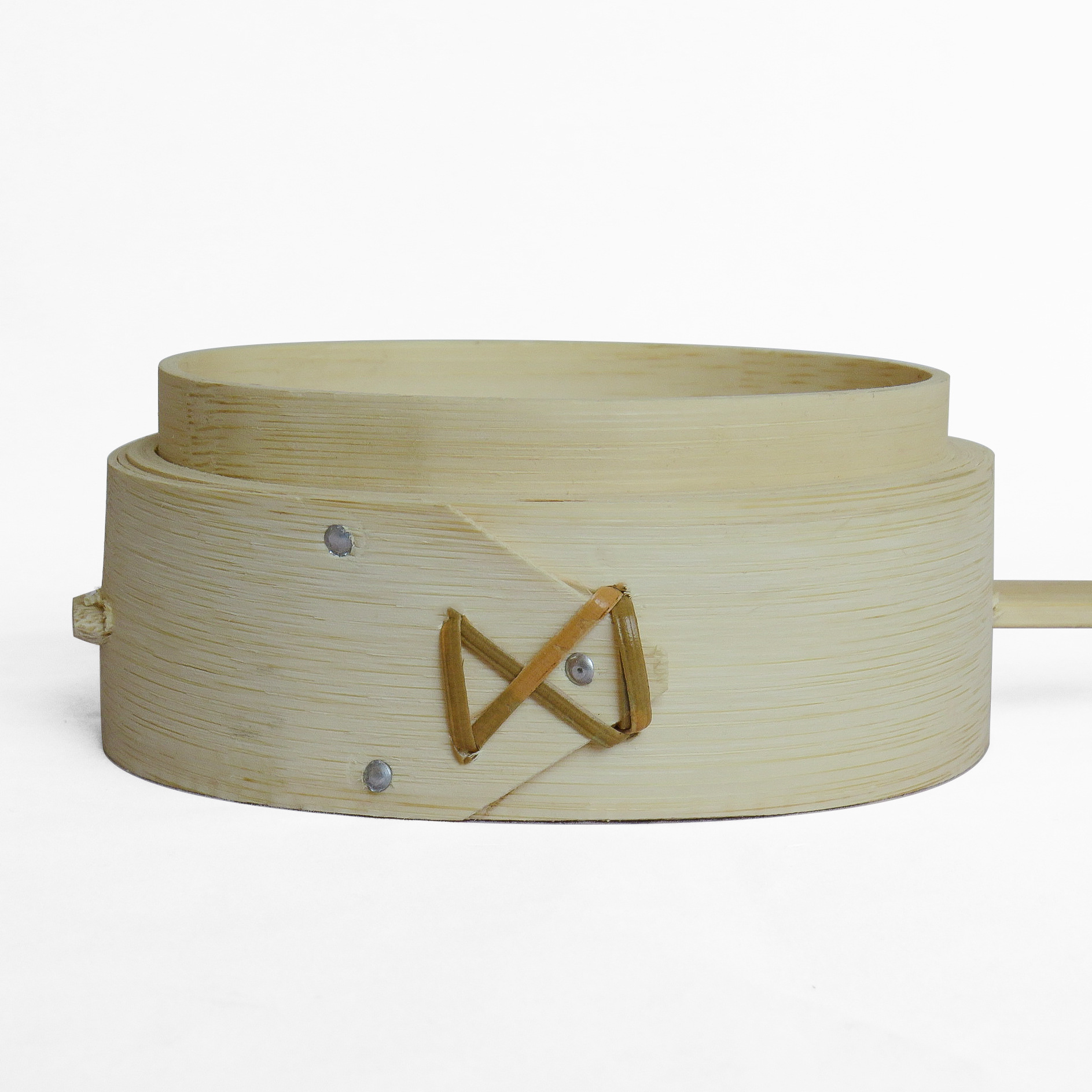 把手小蒸笼陕西肉夹馍蒸笼肉馍馍带手柄竹蒸笼夹肉馍4英寸笼屉