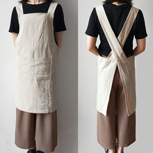 围裙女时尚男工作服家用厨房防水油logo印字可爱日式背带韩版