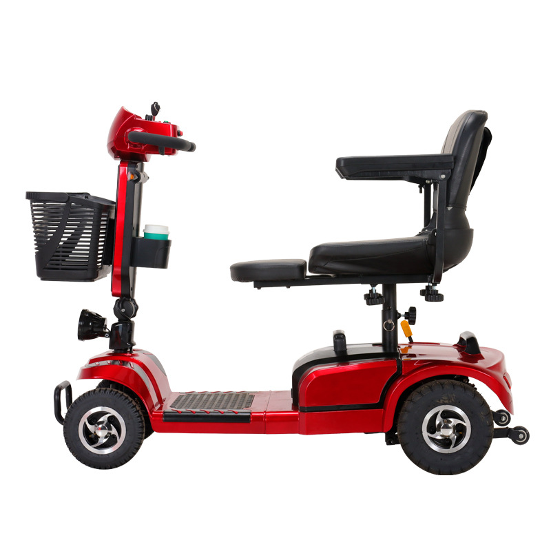 老人代步车四轮电动车轻便小型双人可折叠残疾人老年电瓶车ab款