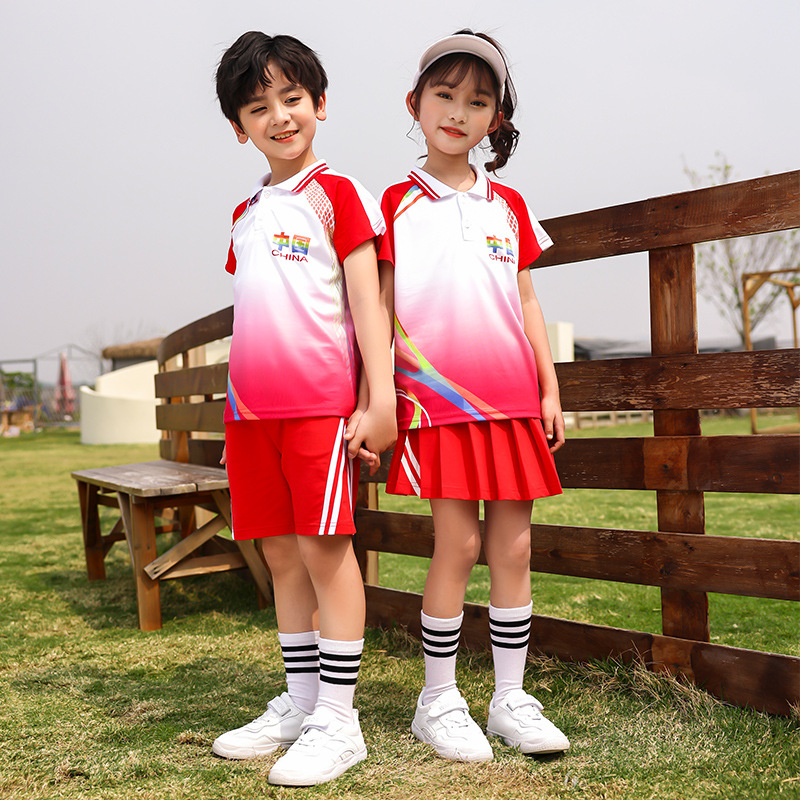 小学生校服新款夏季幼儿园园服童套装儿童速干料班服运动短袖班服