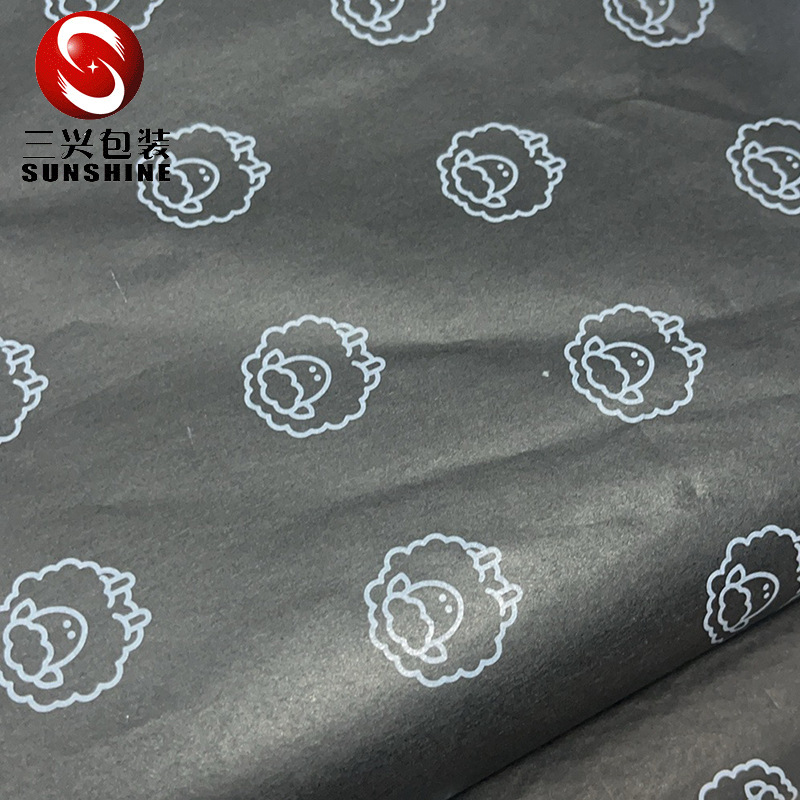 广东拷贝纸厂家17克雪梨纸高级感ins包裝内衬礼物盒红酒包装纸