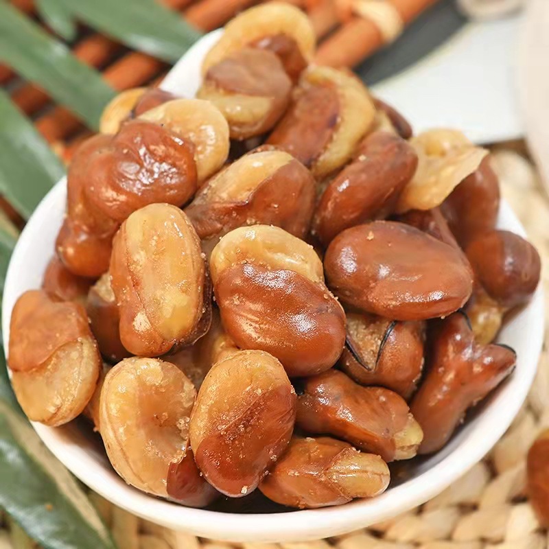 厂家炸蚕豆散装批发大规格500g下酒蚕豆炒货休闲零食 兰花豆