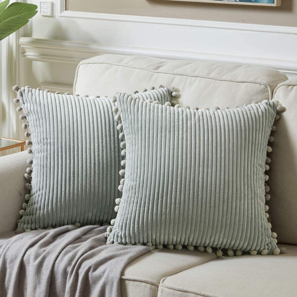 Amazon New Pillow Cover Wholesale Ins Nordic Light Luxury Simple Corduroy Pillow Living Room Sofa Cushion
