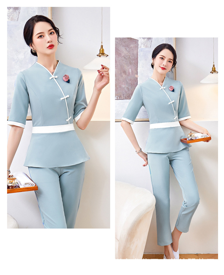 浴足疗技师工作服裤子女春秋职业套装理疗养生馆采耳师沐足工装