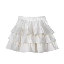 蛋糕裙短裙白色半身裙女童2024季新款可爱甜美小个子裙子内衬裤裙