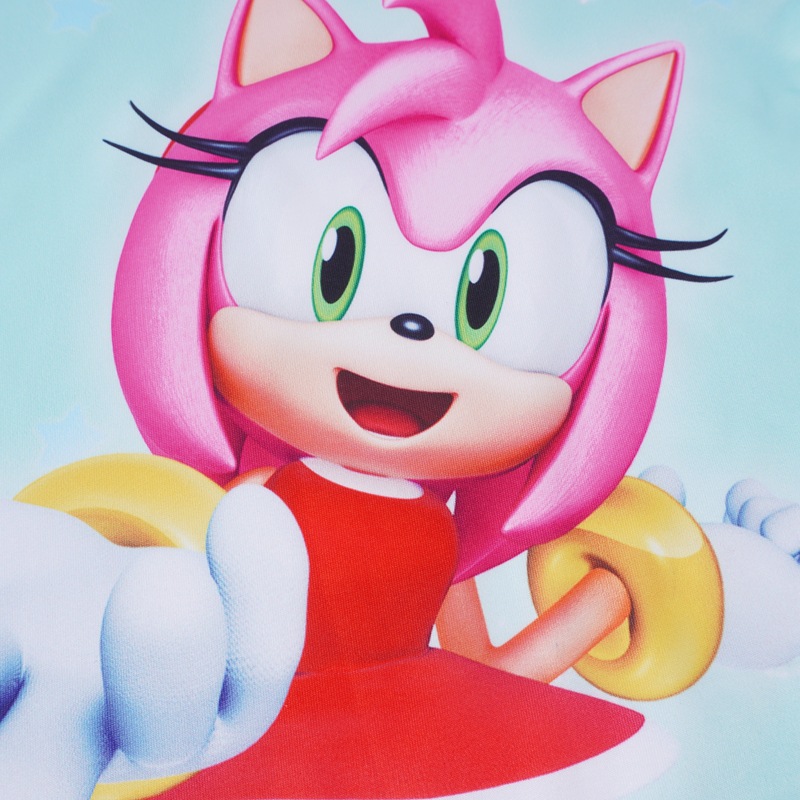 2022亚马逊儿童卡通索尼克裙子休闲装 女童连衣裙夏季童睡裙dg86