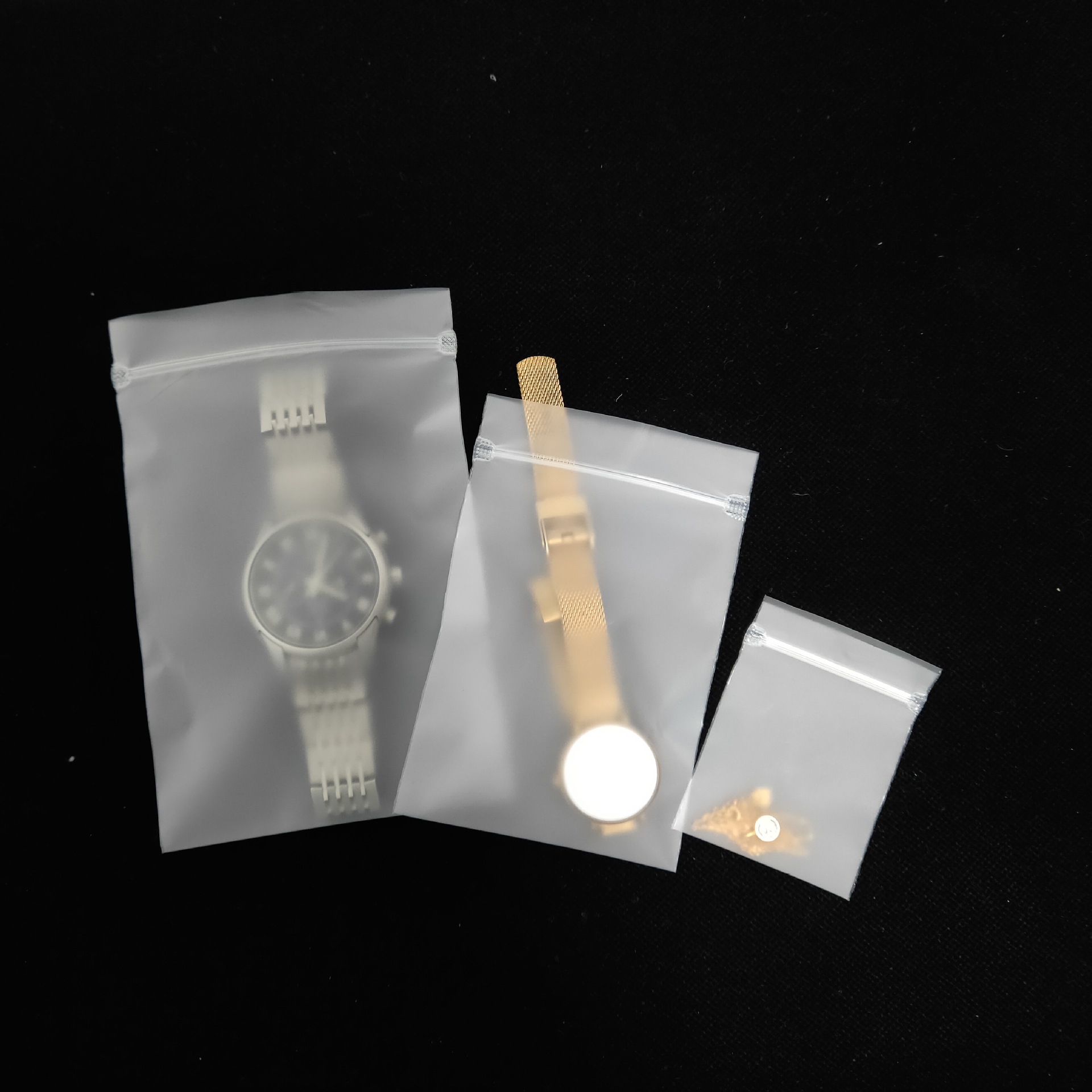 现货贴骨袋密封袋饰品首饰收纳袋cpe磨砂软骨袋物品自封袋包装袋