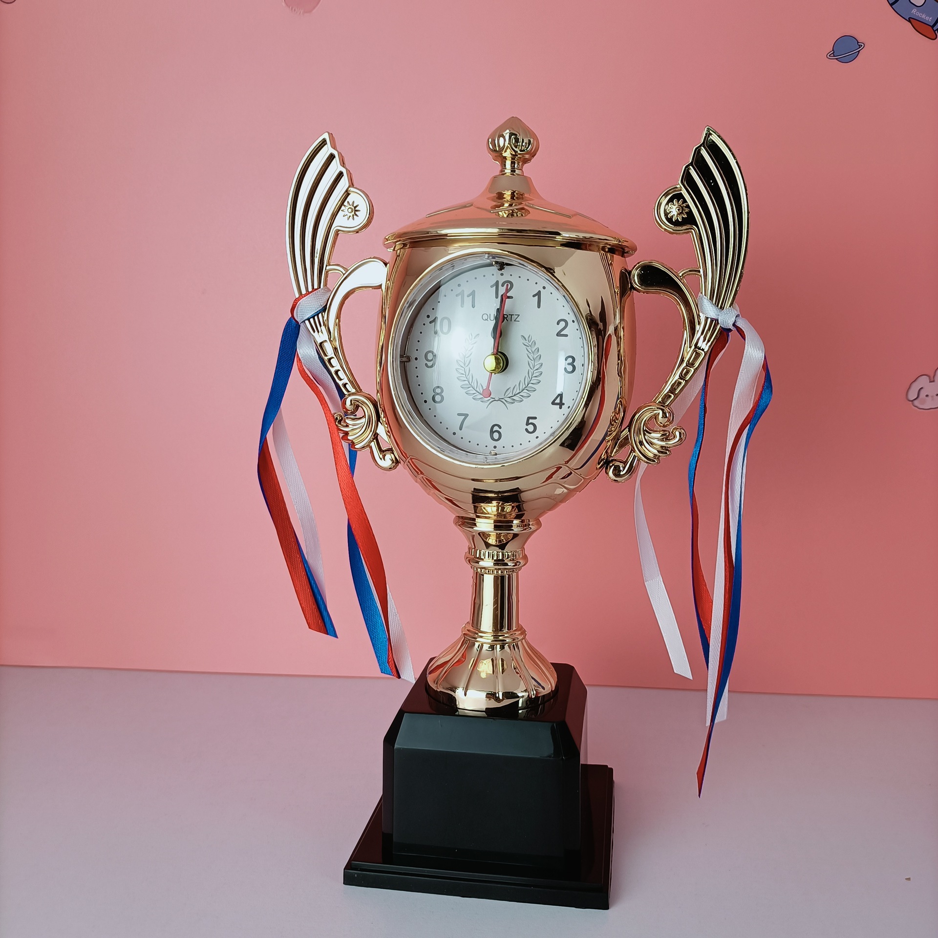超酷奖杯闹钟模型闹钟 创意实用个性学生儿童卧室床头钟表 批发